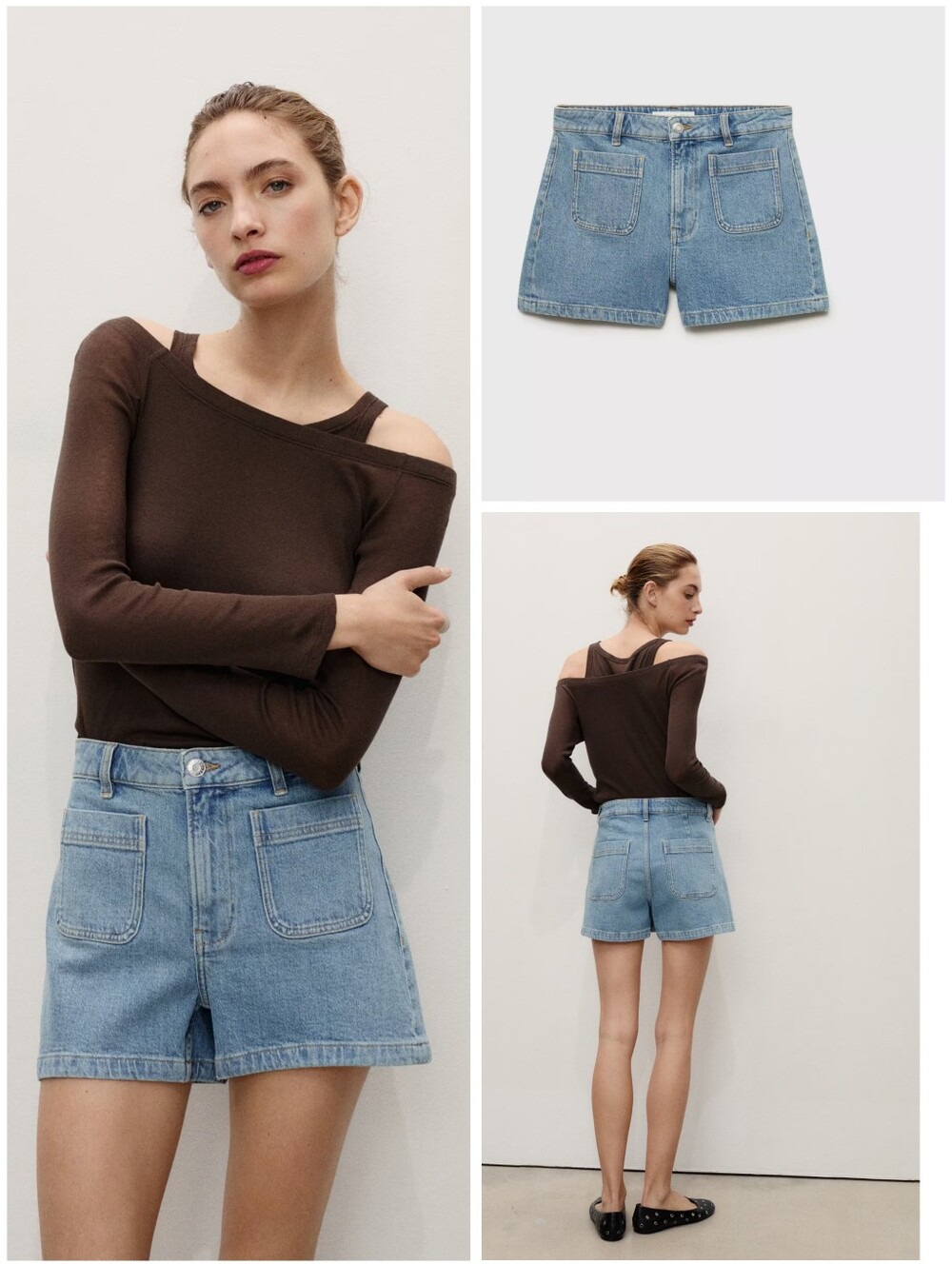 MANGO Denim Shorts